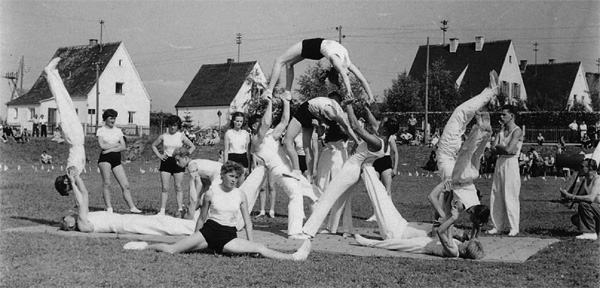 1957 Sportfest Fussballplatz